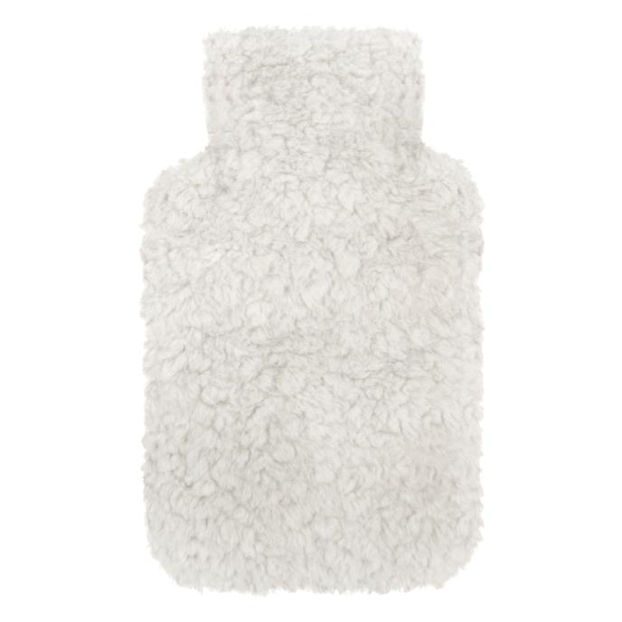 totes toasties® Ladies Textured Faux Fur Hot Water Bottle Grey Extra Image 2